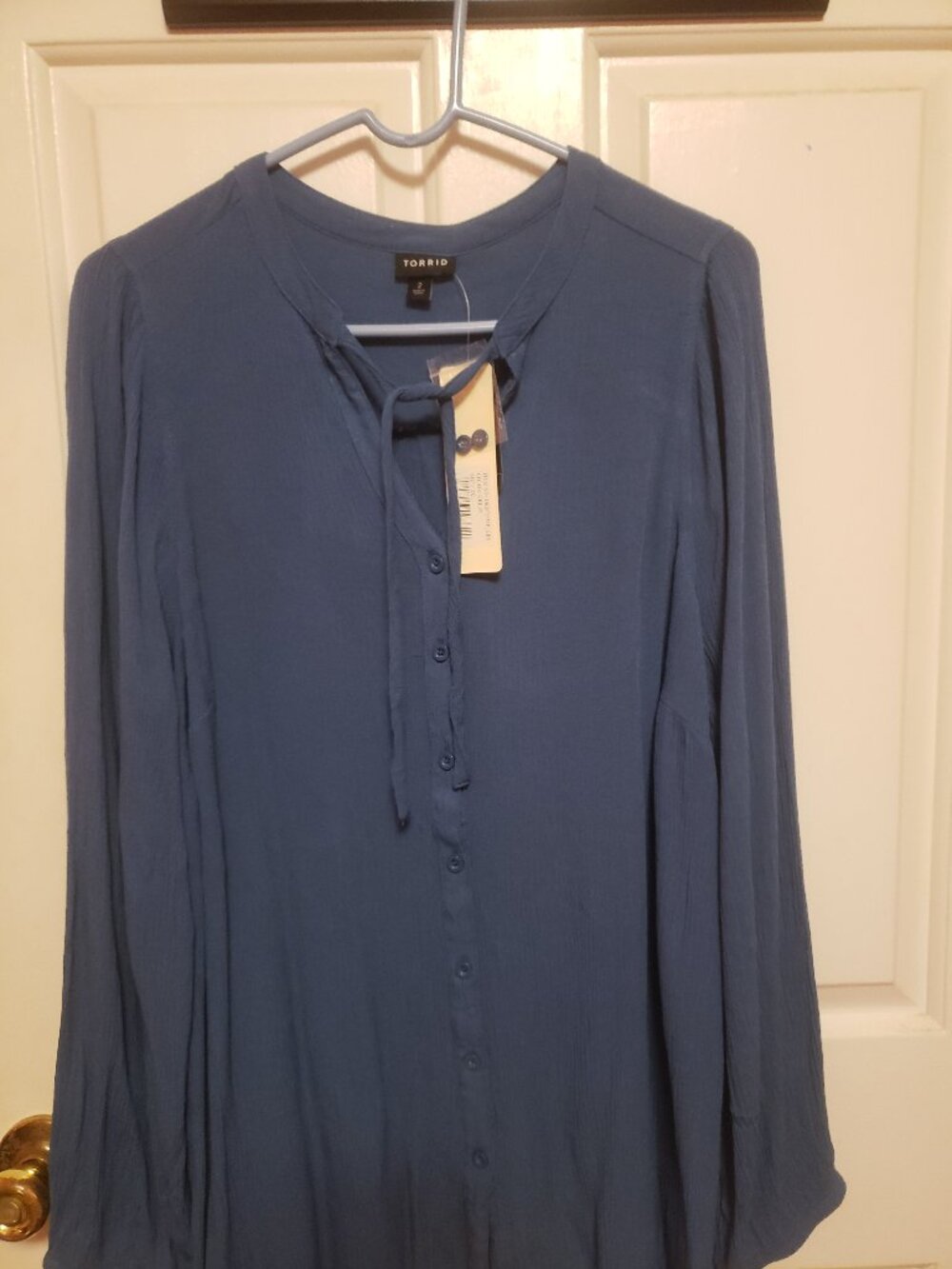 Torrid new slate blue blouse.